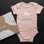 Organic Cotton Sweet Dreams Baby Grow, thumbnail 1 of 6