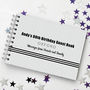 Personalised 60th Monochrome Birthday Guest Book, thumbnail 3 of 8