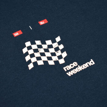 Race Weekend Navy Motorsport T Shirt, 3 of 6