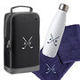 Embroidered Golf Shoe Bag, Towel, And Bottle Bundle, thumbnail 1 of 4