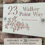 Personalised Floral Design House Sign Acrylic, thumbnail 1 of 5