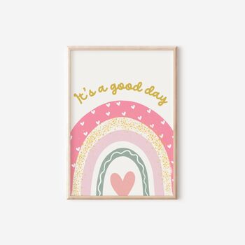 Girls Pastel Floral Affirmationwall Print Set For Bedroom Or Nursery, 4 of 6