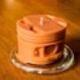 Engine Piston Candle: Spiced Orange Man Cave Candle, Car Engine Part Moulded Scented Candle. Handmade UK By Glowsmith, thumbnail 4 of 4