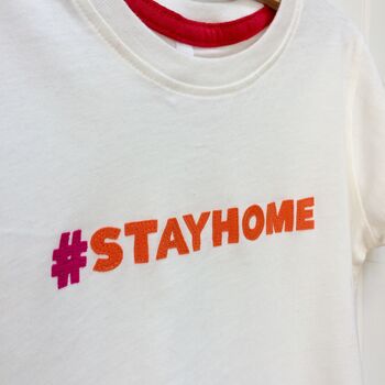 Stayhome Kids Handmade Unisex Organic Cotton T Shirt, 3 of 3