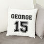 Personalised Football Shirt Cushion Cover, thumbnail 6 of 8