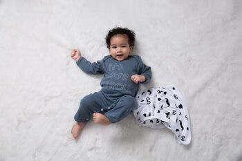 Babygrow, 'It's How I Roll, Cotton Sleepsuit, Baby Gift, 4 of 5