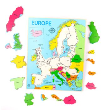 Europe Inset Wooden Puzzle, 3 of 4