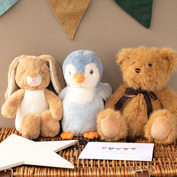 Dark Blue Welcome Baby Knitted Essentials And Toy Gift Set, 2 of 11