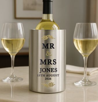 Personalised Couples Wine Cooler, 2 of 3
