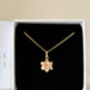 Gold Daffodil Pendant Necklace, thumbnail 6 of 8