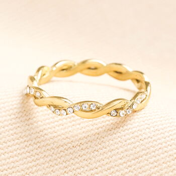 Stainless Steel Twisted Ring, 3 of 7