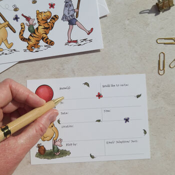 Winnie Ready To Write Banner Invitations And Envelopes, 2 of 11