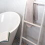 White Wooden Towel Ladder Bathroom, thumbnail 8 of 8