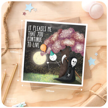 Reaper Fun Birthday Card Mum Dad Brother Sister Friend, 3 of 6