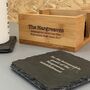 Personalised Slate Coaster Set With Wooden Box, thumbnail 3 of 7