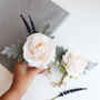 Cream Rose Wedding Buttonhole, thumbnail 2 of 6