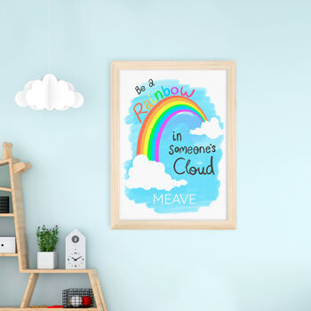 Personalised Kid's Rainbow Wall Print, 12 of 12