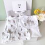 Safari New Baby Outfit And Blanket Gift Hamper, thumbnail 1 of 8