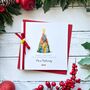 Thank You Teacher/Teaching Assistant, Handmade Christmas Card Pencil Design, thumbnail 1 of 3