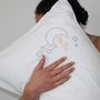 Personalised Moon And Stars Embroidered Pillowcase, thumbnail 1 of 3