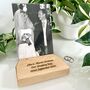 Personalised Beech Wood Photograph Holder, thumbnail 2 of 8