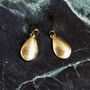 Handmade Solid 18ct Gold Medium Drop Earrings, thumbnail 3 of 4