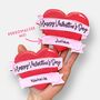 Personalised Banner Love Heart Valentine's Iced Cookie Letterbox Friendly Gift, thumbnail 2 of 10