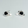 Sterling Silver Saturn And Star Stud Earrings, thumbnail 3 of 5