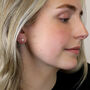 Classic Sterling Silver White Freshwater Pearl Stud Earrings, thumbnail 2 of 6