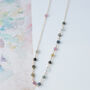 Dainty Tourmaline Chain Necklace, thumbnail 5 of 12