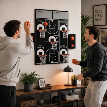 All Star Basketball Hoop Wall Mounted Game, 5 of 8