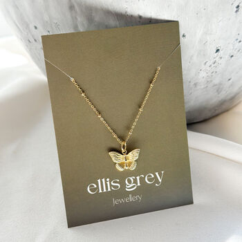 The Wildlife Collection Butterfly Pendant Necklace, 2 of 3