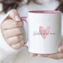 Personalised World's Best Mum Heart Mug, thumbnail 4 of 4