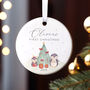 Personalised Baby’s First Christmas Ornament – Woodland Animals Ceramic Keepsake Bauble, thumbnail 5 of 8
