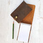 Personalised Leather Pocket Notebook, thumbnail 2 of 11