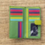 Green And Multicolour Womans Leather Purse Wallet Rfid, thumbnail 8 of 12