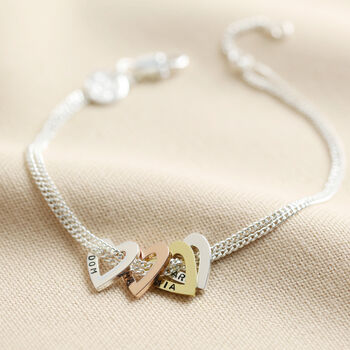 Personalised Family Heart Charm Bracelet, 4 of 9