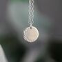 Handmade Sterling Silver Moon Necklace, thumbnail 3 of 6