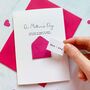 Personalised 'In My Heart' Mother's Day Envelope Card, thumbnail 1 of 4