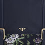 Navy Passion Flower Satchel, thumbnail 3 of 8