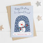 Special Friend Personalised Snowman Christmas Card, thumbnail 1 of 2