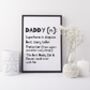 Personalised Dad Or Daddy Gift Definition Print, thumbnail 5 of 5