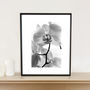 White Orchid I, Black And White, Art Print, thumbnail 1 of 7