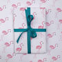 Pink Flamingo Wrapping Paper X Two Sheets, thumbnail 1 of 3