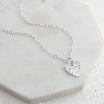 Dainty Heart Fingerprint Charm, 2 of 5