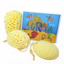 The Coral Scrubs Family Bath And Shower Sponges. Set Of Three Coral Inspired Body Sponges For Babies, Kids And Adults, thumbnail 1 of 7