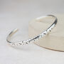 Sterling Silver Starry Night Print Cuff, thumbnail 1 of 4