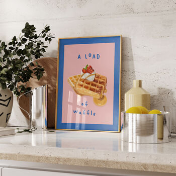 Load Of Waffle Kitchen Print, 2 of 3