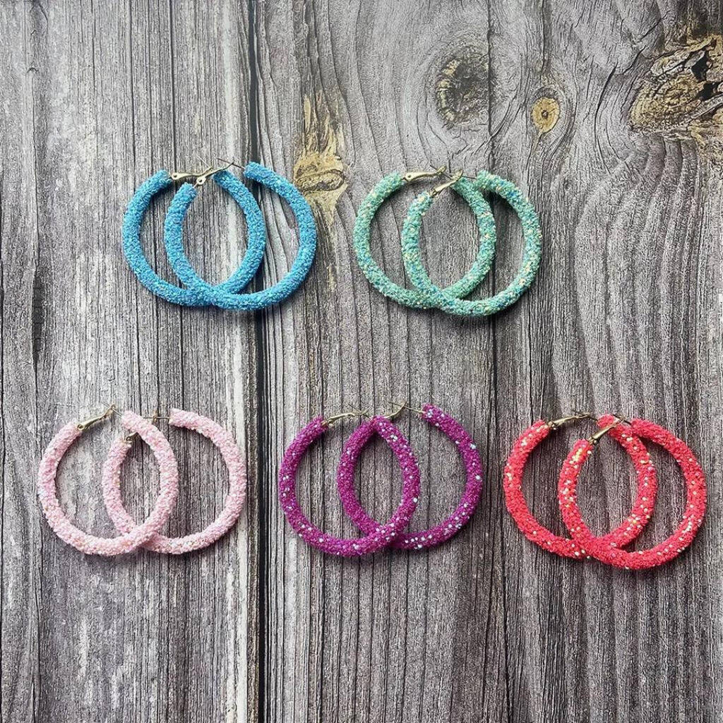 Fun Hoop Earrings By Get it Rapt.