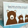 'Daddy Bear' Birthday Or Father's Day Card, thumbnail 6 of 6